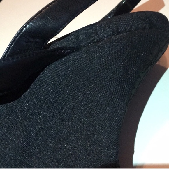 Dior Mini Jacquard Nylon Black Clogs - Picture 5 of 8